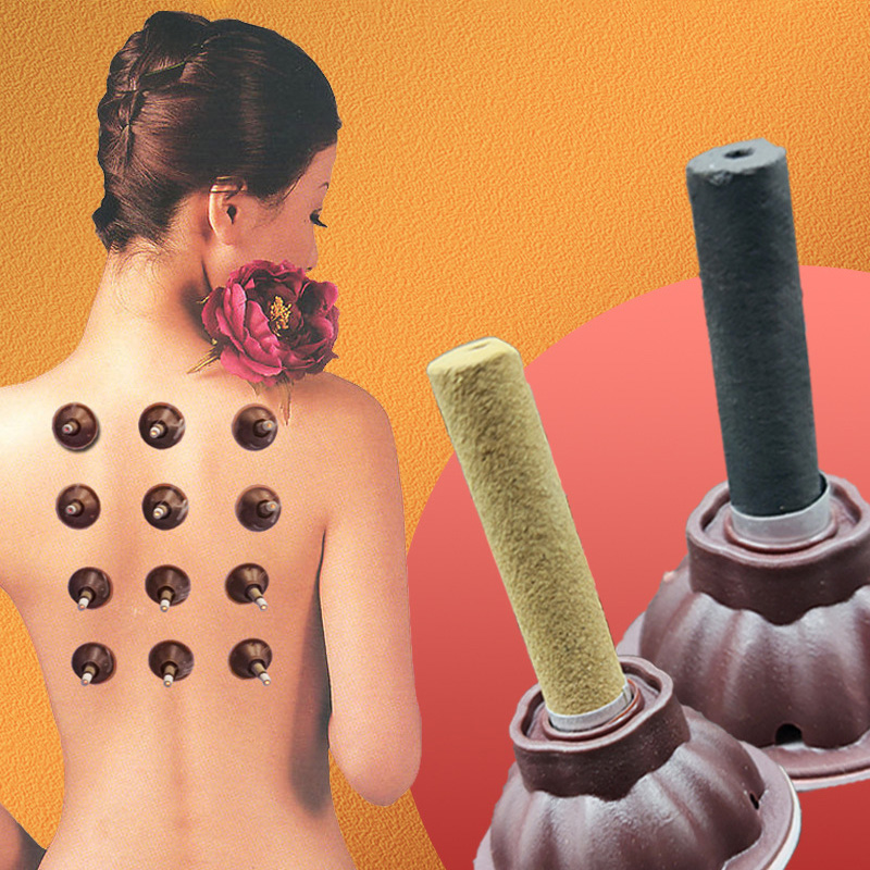 Herbal Wellness Massage - 2種類のセルフ粘着式もぐさ灸パッチ – 経穴温熱アプリケーター、鍼灸ポイント治療、腱鞘炎療法、漢方医学、医療健康ケア