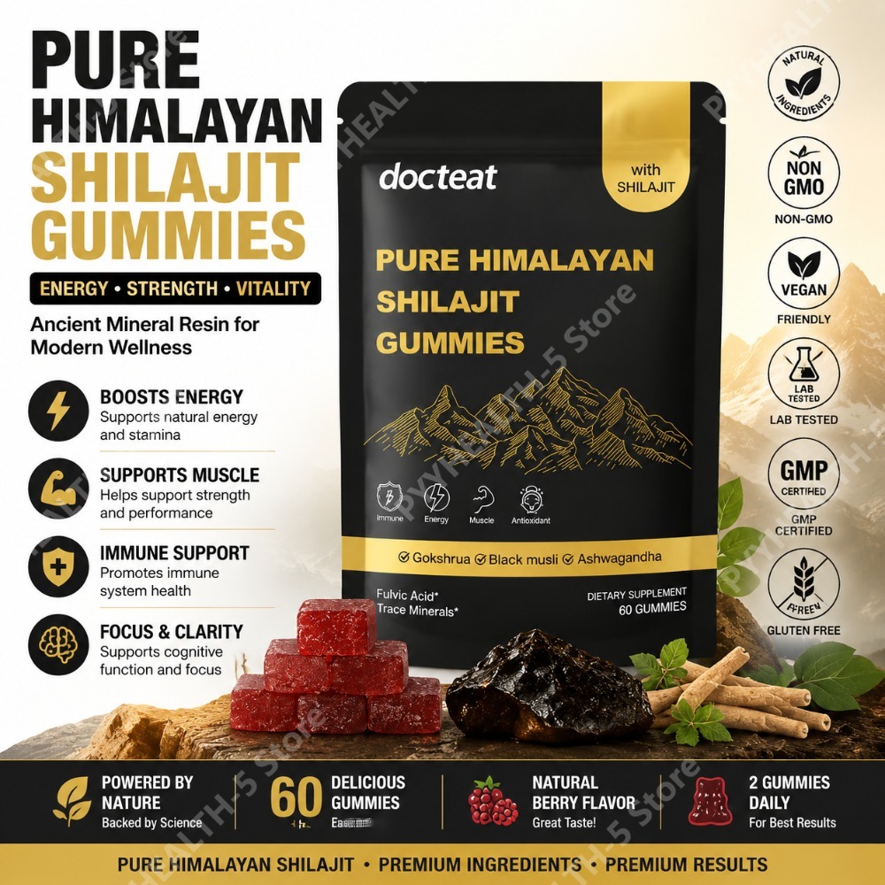ドクテート ピュアヒマラヤン シラジット グミ アシュワガン - Herbal Wellness Supplement のレビューと価格