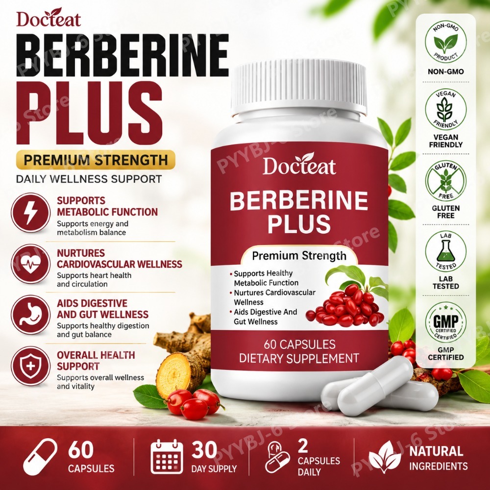 ベルベリンプラスサプリメント 60カプセル プレミアム強化版 - Herbal Wellness Supplement のレビューと価格