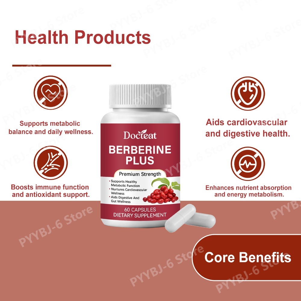 ベルベリンプラスサプリメント 60カプセル プレミアム強化版 - Herbal Wellness Supplement のレビューと価格