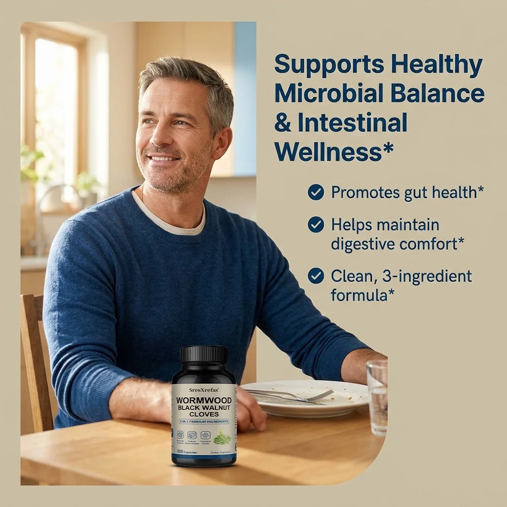 よもぎ、黒クルミ、クローブ - 腸内洗浄、デトックス、便秘緩 - Herbal Wellness Supplement のレビューと価格